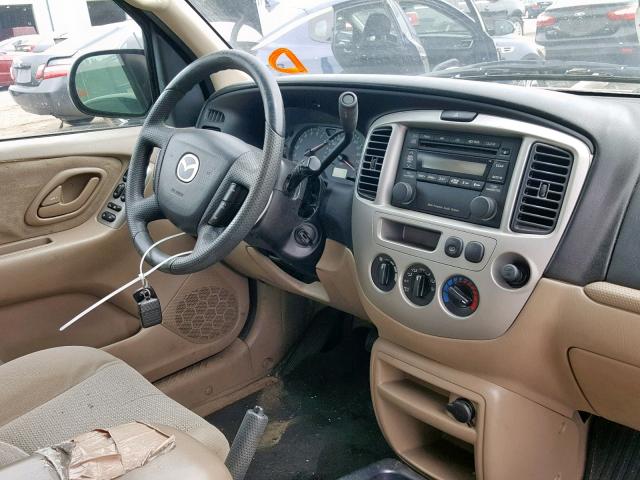 4F2YZ04133KM10652 - 2003 MAZDA TRIBUTE LX MAROON photo 9