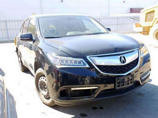 5FRYD4H28EB016250 - 2014 ACURA MDX BLACK photo 1