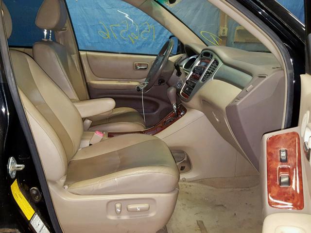 JTEEP21A050106763 - 2005 TOYOTA HIGHLANDER BLACK photo 5