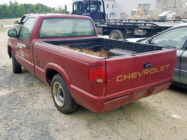 1GCCS1445SK149747 - 1995 CHEVROLET S TRUCK S1 RED photo 3