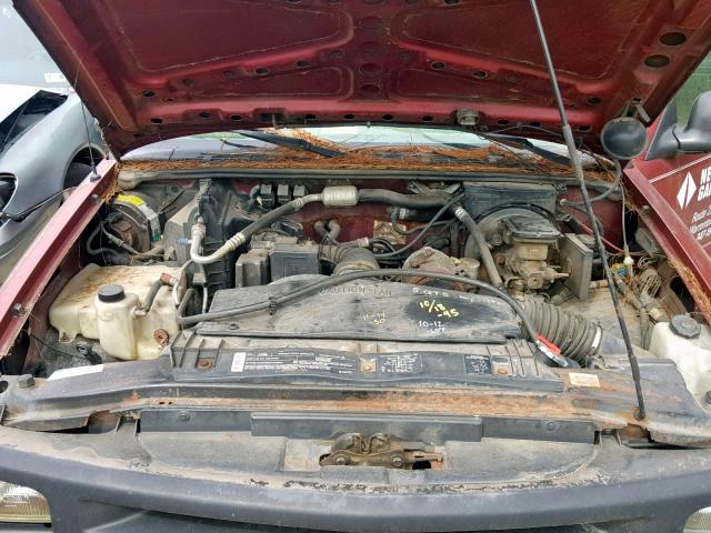 1GCCS1445SK149747 - 1995 CHEVROLET S TRUCK S1 RED photo 7