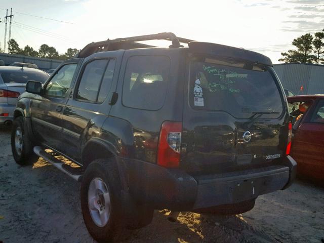 5N1ED28T73C676321 - 2003 NISSAN XTERRA XE BLACK photo 3