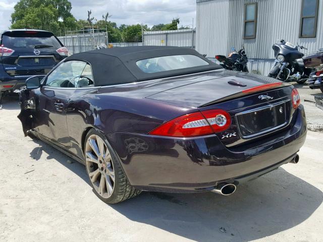 SAJWA4GBXFLB55379 - 2015 JAGUAR XK BURGUNDY photo 3