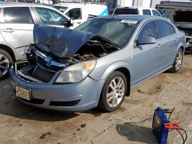 1G8ZS57N18F121350 - 2008 SATURN AURA XE BLUE photo 2