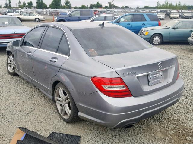 WDDGF4HB5CR224669 - 2012 MERCEDES-BENZ C 250 SILVER photo 3