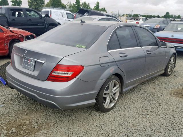 WDDGF4HB5CR224669 - 2012 MERCEDES-BENZ C 250 SILVER photo 4