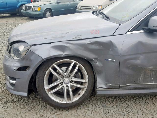 WDDGF4HB5CR224669 - 2012 MERCEDES-BENZ C 250 SILVER photo 9