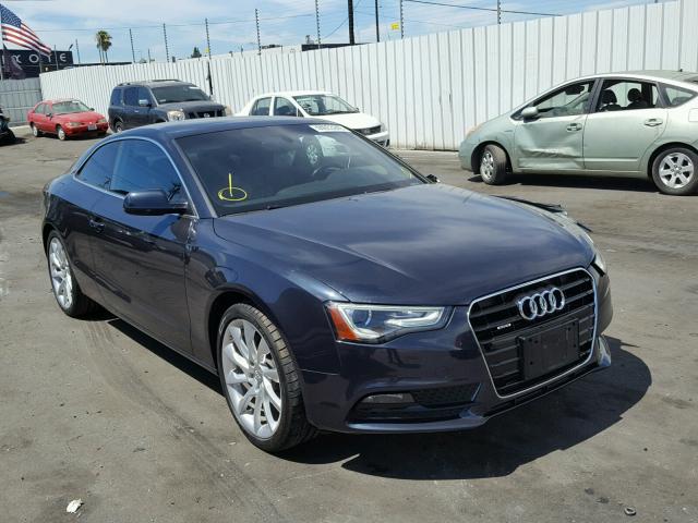 WAULFAFR3DA017539 - 2013 AUDI A5 PREMIUM BLUE photo 1