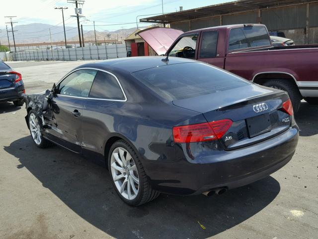 WAULFAFR3DA017539 - 2013 AUDI A5 PREMIUM BLUE photo 3