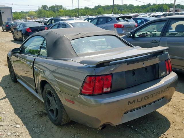 1FAFP45X33F331973 - 2003 FORD MUSTANG GT GRAY photo 3