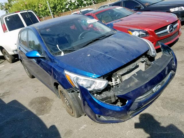 KMHCT5AE3FU219656 - 2015 HYUNDAI ACCENT GS BLUE photo 1