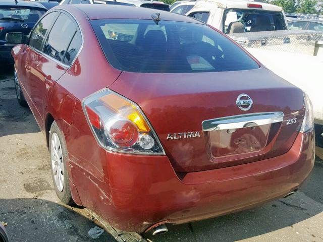 1N4AL2AP9CC253958 - 2012 NISSAN ALTIMA BAS BURGUNDY photo 3