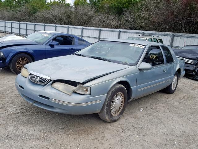 1MELM62W2VH633550 - 1997 MERCURY COUGAR XR7 GREEN photo 2