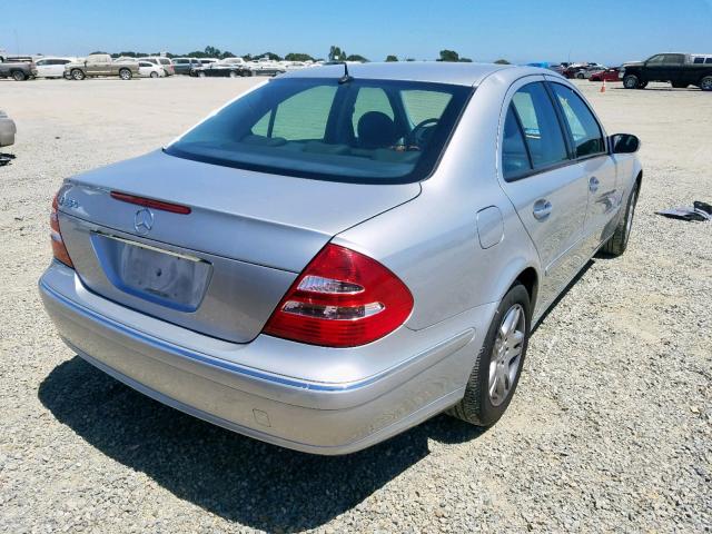 WDBUF56J36A794149 - 2006 MERCEDES-BENZ E 350 SILVER photo 4