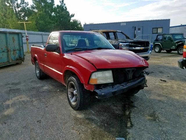 1GTCS14X538186435 - 2003 GMC SONOMA RED photo 1