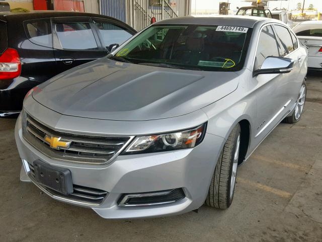 2G1155SL3F9224882 - 2015 CHEVROLET IMPALA LTZ SILVER photo 2