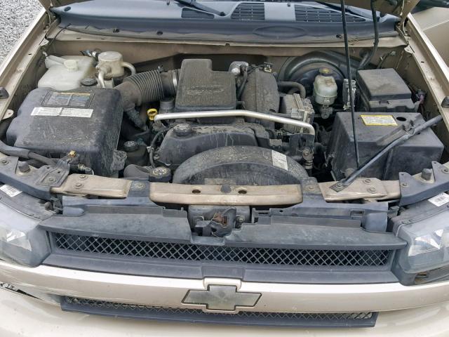 1GNDS13S742155371 - 2004 CHEVROLET TRAILBLAZE TAN photo 7