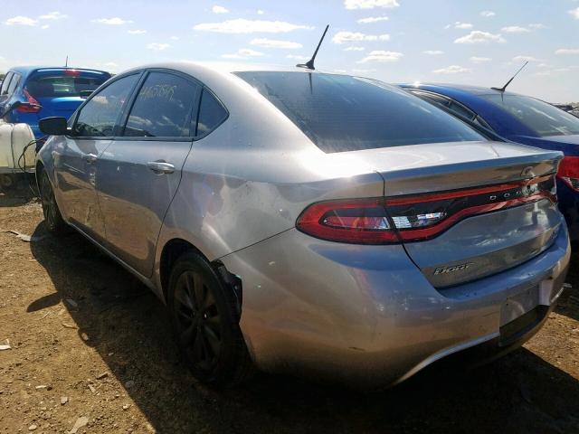 1C3CDFBB7ED771370 - 2014 DODGE DART SXT SILVER photo 3