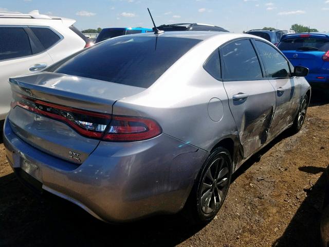 1C3CDFBB7ED771370 - 2014 DODGE DART SXT SILVER photo 4