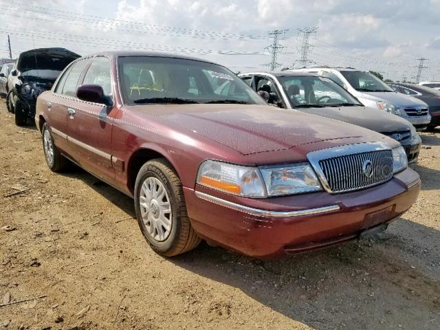 2MEFM74W95X606541 - 2005 MERCURY GRAND MARQ BURGUNDY photo 1