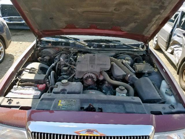 2MEFM74W95X606541 - 2005 MERCURY GRAND MARQ BURGUNDY photo 7