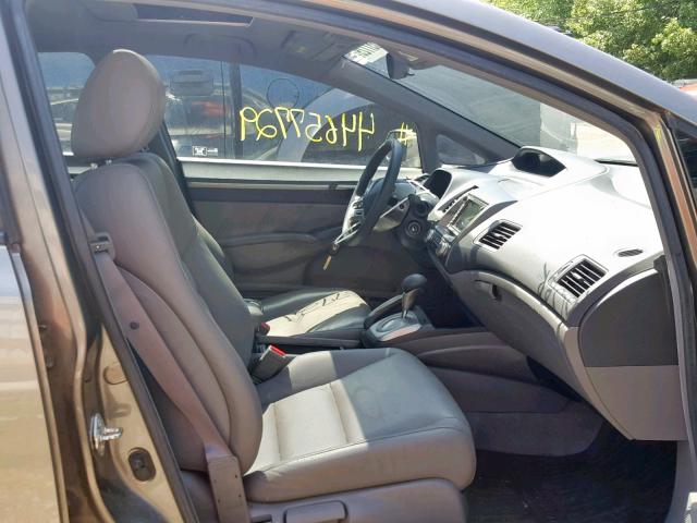 2HGFA16918H511602 - 2008 HONDA CIVIC EXL 灰色 照片 5