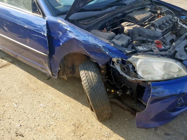 2HGES16315H561786 - 2005 HONDA CIVIC DX V BLUE photo 9