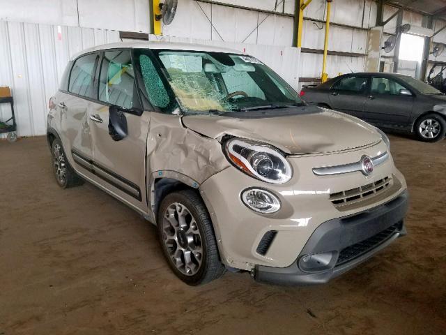 ZFBCFADH3EZ020539 - 2014 FIAT 500L TREKK TAN photo 1