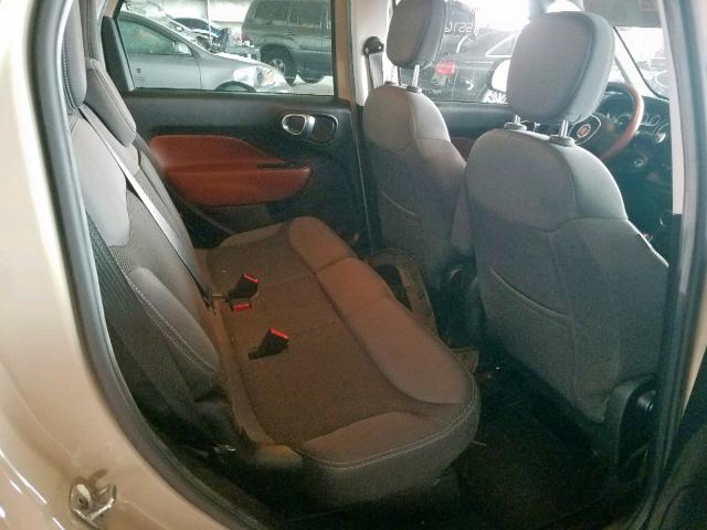 ZFBCFADH3EZ020539 - 2014 FIAT 500L TREKK TAN photo 6