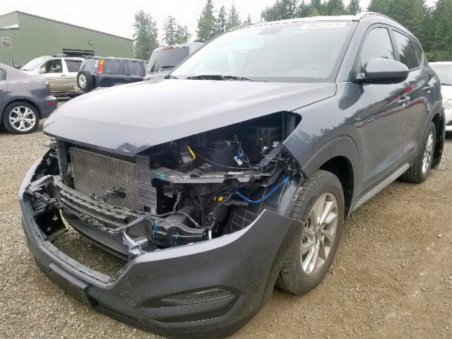 KM8J3CA46HU436432 - 2017 HYUNDAI TUCSON LIM GRAY photo 2