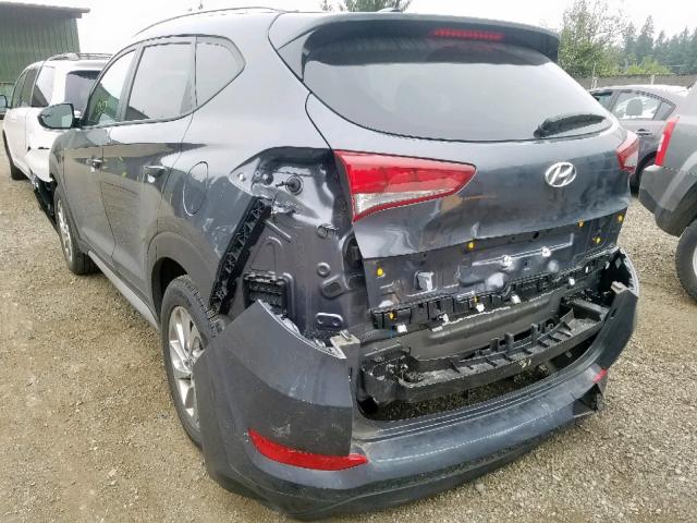 KM8J3CA46HU436432 - 2017 HYUNDAI TUCSON LIM GRAY photo 3