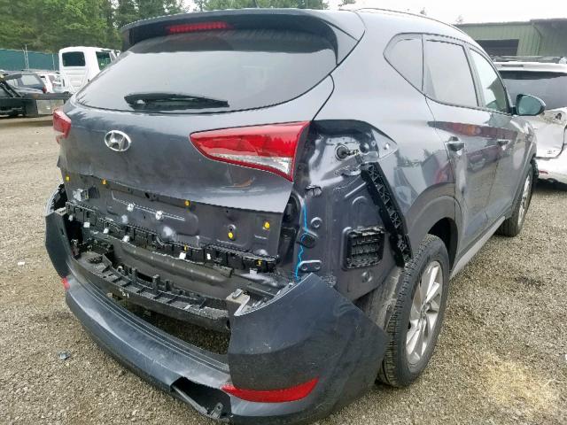 KM8J3CA46HU436432 - 2017 HYUNDAI TUCSON LIM GRAY photo 4