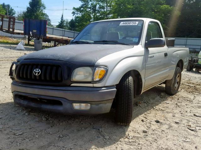 5TENL42N91Z784239 - 2001 TOYOTA TACOMA GRAY photo 2