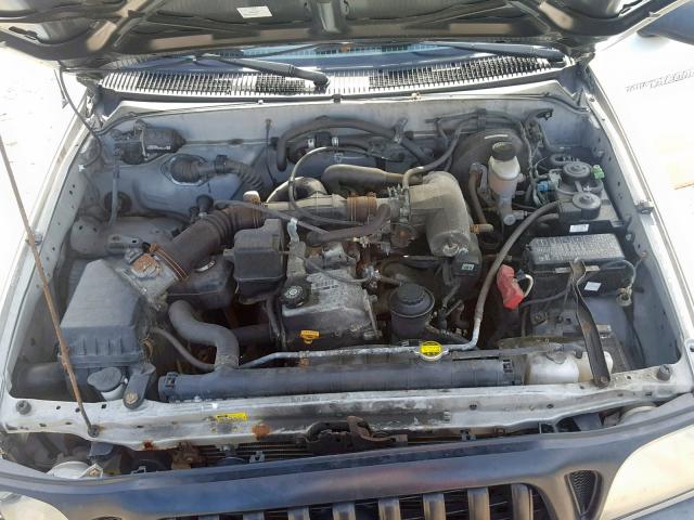 5TENL42N91Z784239 - 2001 TOYOTA TACOMA GRAY photo 7