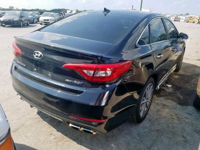 5NPE34ABXFH076972 - 2015 HYUNDAI SONATA SPO BLACK photo 4