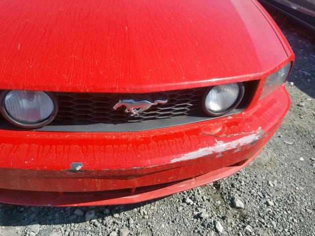 1ZVFT82H155170846 - 2005 FORD MUSTANG GT RED photo 9