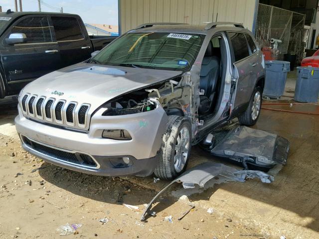 1C4PJLDB6HW540101 - 2017 JEEP CHEROKEE L GRAY photo 2