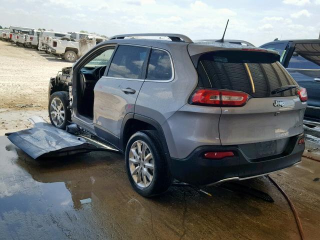 1C4PJLDB6HW540101 - 2017 JEEP CHEROKEE L GRAY photo 3