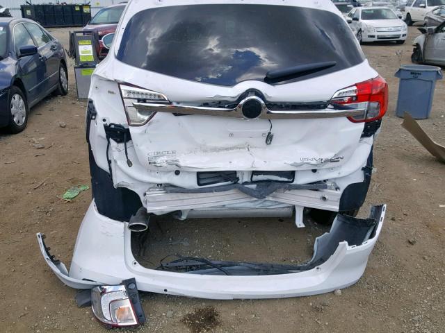 LRBFXDSA9HD023637 - 2017 BUICK ENVISION E WHITE photo 9