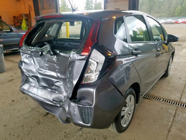 JHMGK5H54HS015041 - 2017 HONDA FIT LX GRAY photo 4