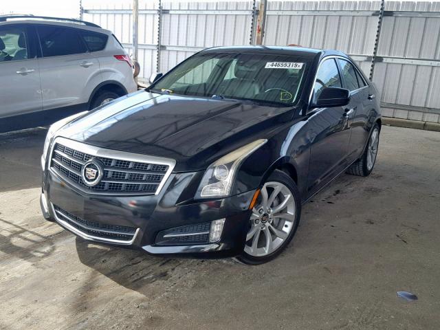 1G6AA5RAXD0110153 - 2013 CADILLAC ATS BLACK photo 2