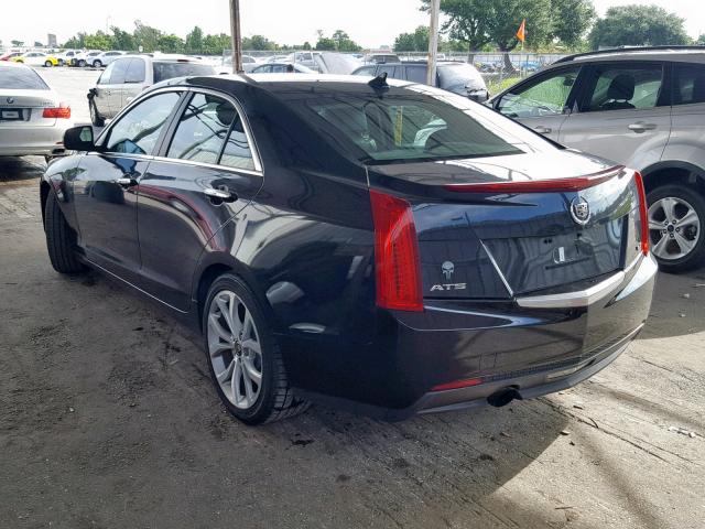 1G6AA5RAXD0110153 - 2013 CADILLAC ATS BLACK photo 3