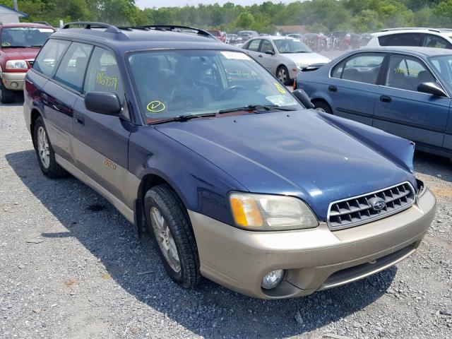 4S3BH675937635851 - 2003 SUBARU LEGACY OUT BLUE photo 1