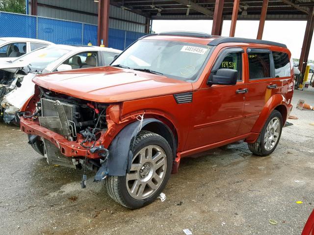 1D8GT58658W259377 - 2008 DODGE NITRO R/T ORANGE photo 2