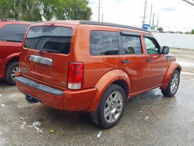 1D8GT58658W259377 - 2008 DODGE NITRO R/T ORANGE photo 4