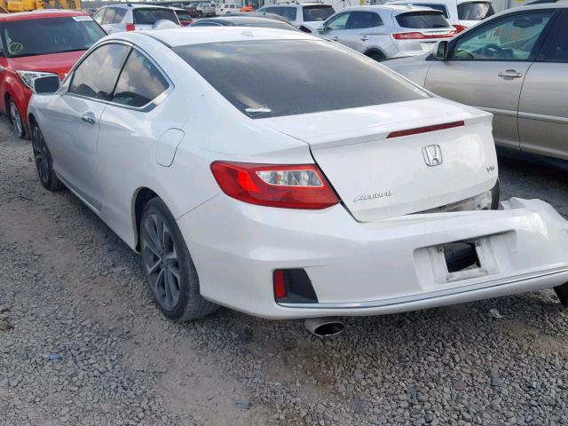 1HGCT2B88DA009100 - 2013 HONDA ACCORD EXL WHITE photo 3