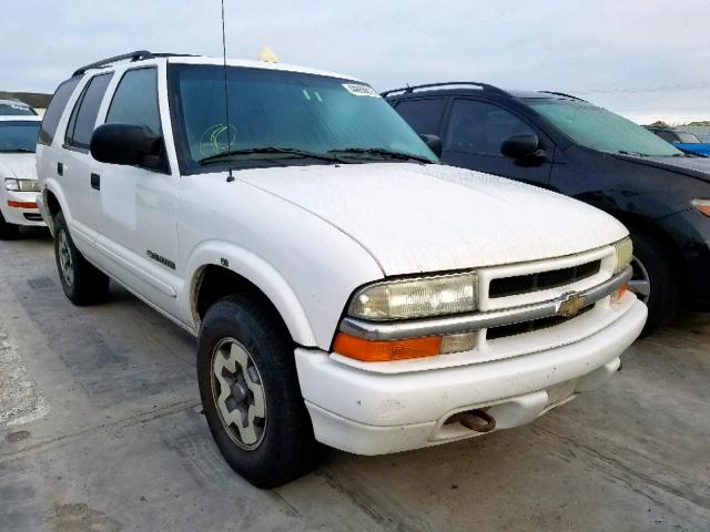 1GNDT13X44K166417 - 2004 CHEVROLET BLAZER WHITE photo 1