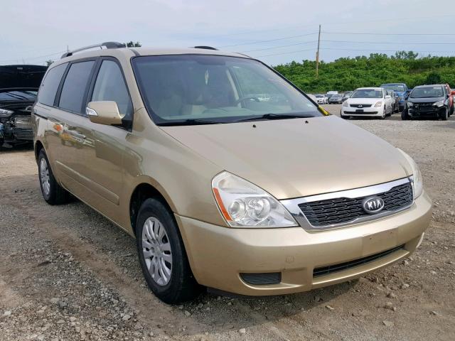 KNDMG4C72B6366460 - 2011 KIA SEDONA LX GOLD photo 1