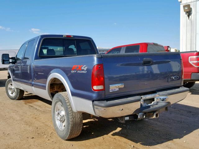 1FTWW31P35EC77869 - 2005 FORD F350 SRW S BLUE photo 3