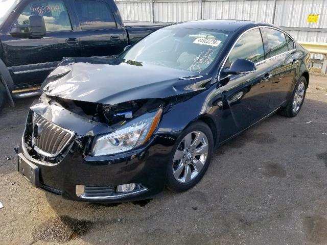 2G4GT5GV7C9150469 - 2012 BUICK REGAL PREM BLACK photo 2